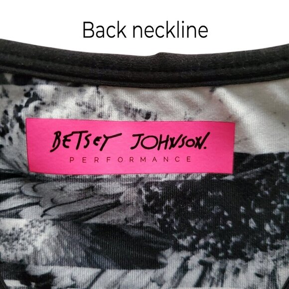 Betsey Johnson Performance Sports Bra Yoga Workout Racerback Top Size S - Picture 7 of 13